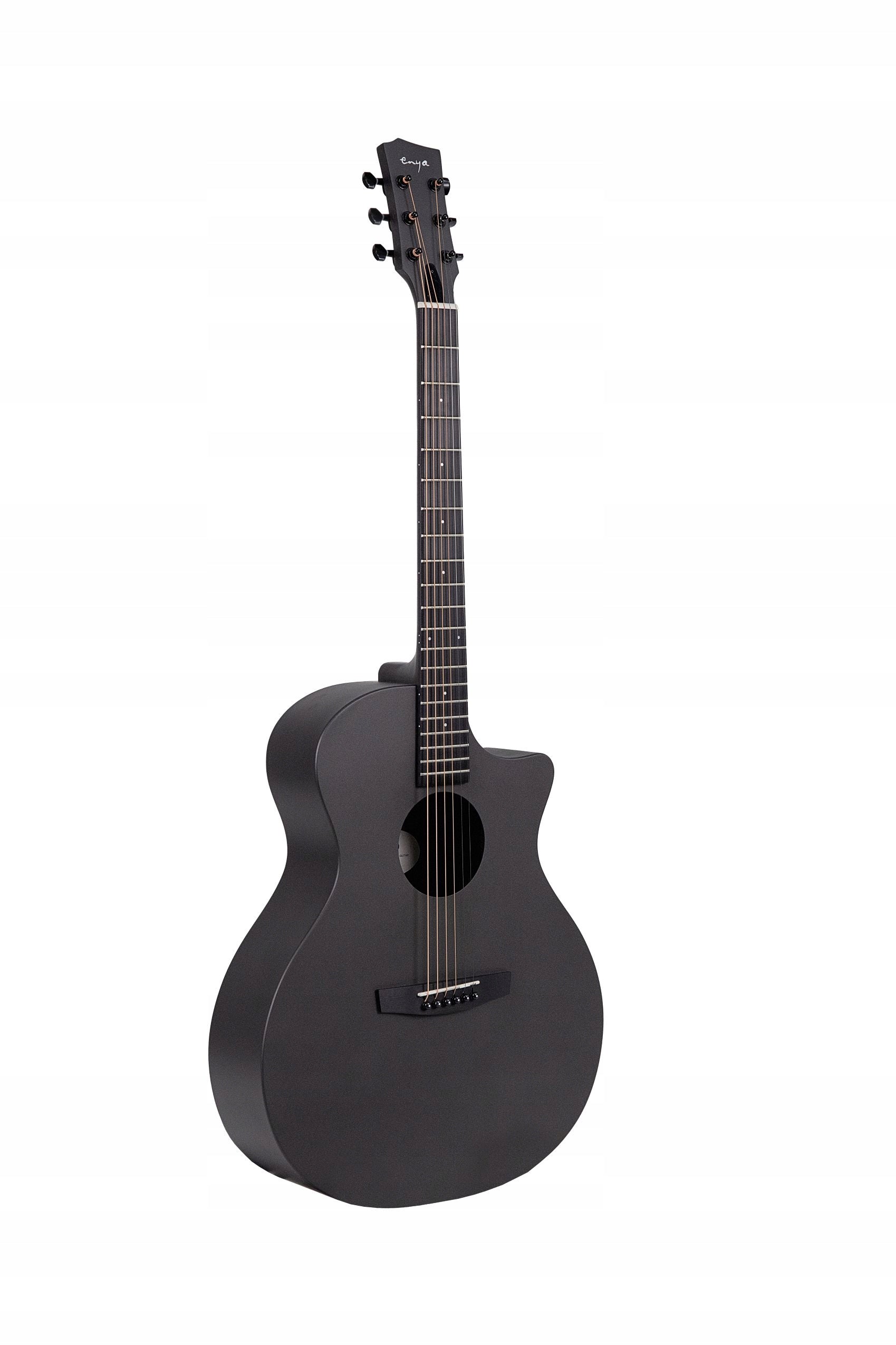 ENYA EGA-X0 Black gitara akustyczna HPL zestaw