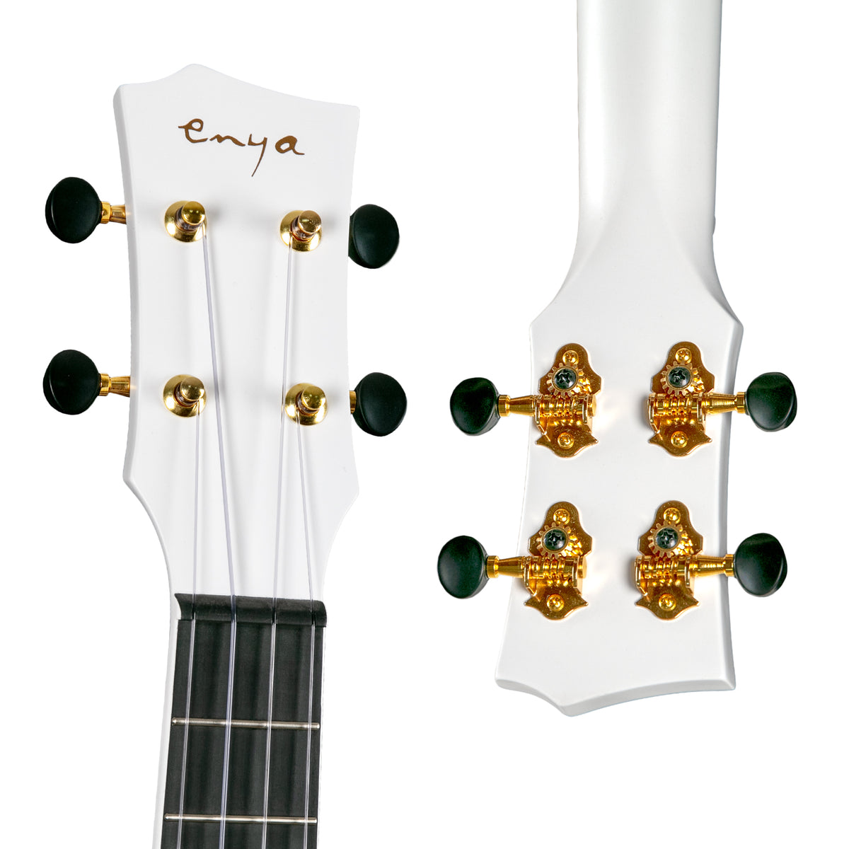 ENYA NOVA UE PRO White - elektroakustyczne ukulele tenorowe z włókna węglowego i systemem AcousticPlus