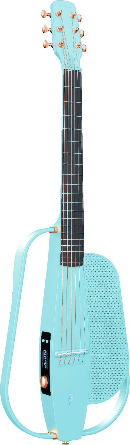ENYA NEXG 2 Deluxe Blue – smart gitara travel z looperem, ekranem dotykowym i systemem ES3