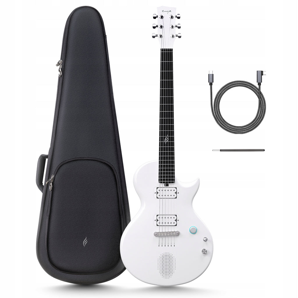 ENYA NOVA GO SONIC - White gitara elektryczna karbon inteligentna zestaw