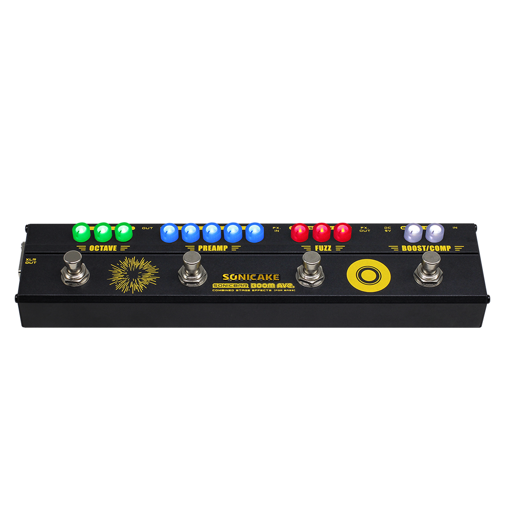 SONICAKE Boom Ave QCE-40 multiefekt basowy preamp kompresor fuzz octaver