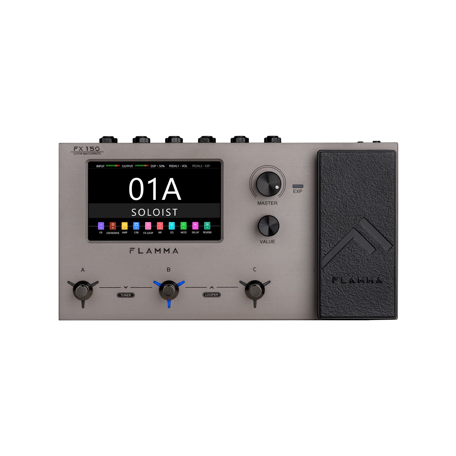 FLAMMA FX150 Gray - multiefekt gitarowy