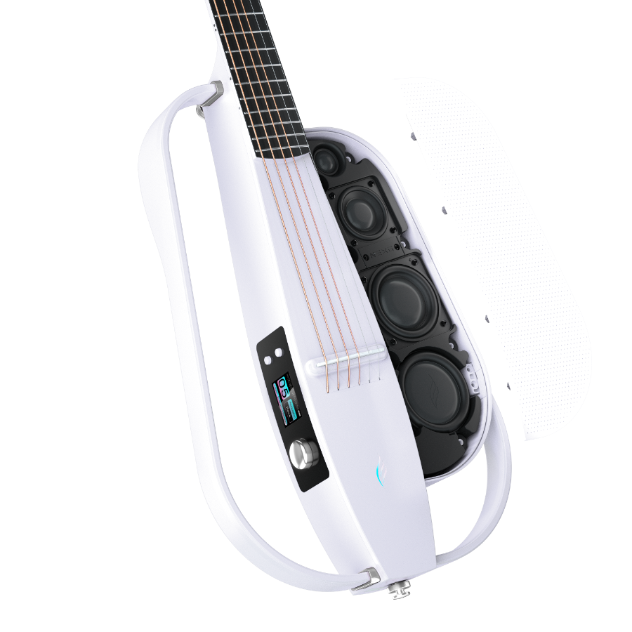 ENYA NEXG2 Delux White - smart gitara travel z looperem, ekranem dotykowym i systemem ES3