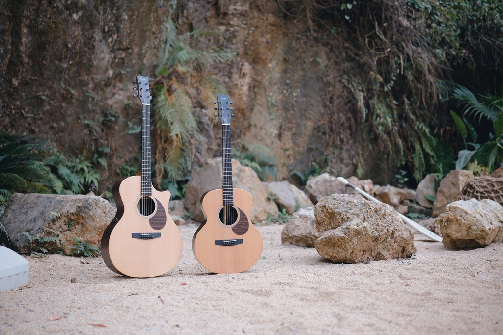 ENYA EGA-X1 PRO MAX Natural gitara akustyczna HPL z litym topem zestaw