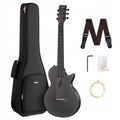 ENYA NOVA GO Black gitara akustyczna włókno węglowe podróżna zestaw