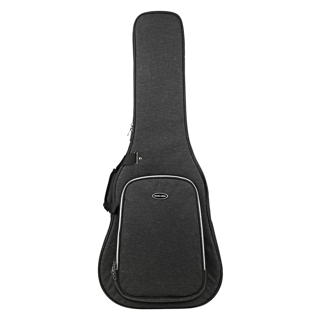 Music Area RB20-DA-BLK lekki pokrowiec na gitarę akustyczną z ochroną 20 mm