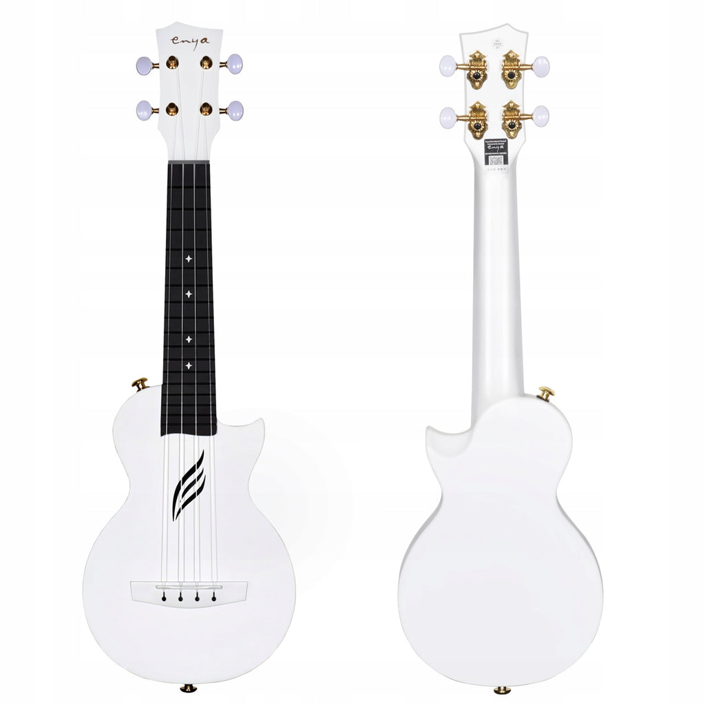 ENYA NOVA U MINI - White Ukulele sopranowe włókno węglowe zestaw