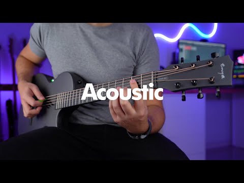 ENYA NOVA GO/SP1 Black gitara elektroakustyczna karbon podróżna z efektami