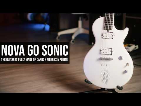 ENYA NOVA GO SONIC - White gitara elektryczna karbon inteligentna zestaw