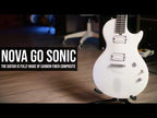 ENYA NOVA GO SONIC - White gitara elektryczna karbon inteligentna zestaw