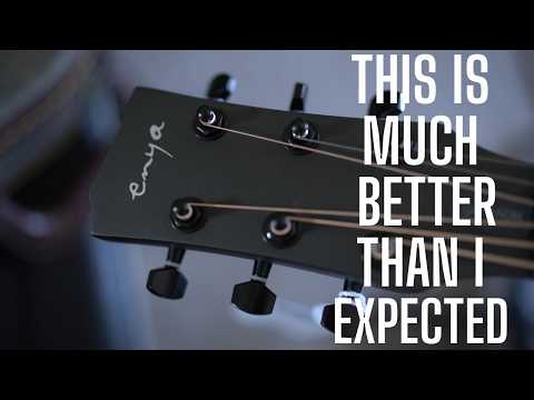 ENYA NOVA GO/SP1 Black gitara elektroakustyczna karbon podróżna z efektami